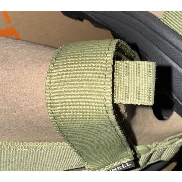 Mens Merrell Speed Fusion Web Sport Sandal Coyote/Khaki Hook & Loop J006185 Sz 9 - Picture 4 of 11